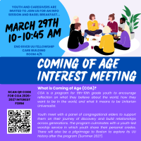 Coming of Age Interest Meeting