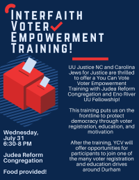 Interfaith Voter Empowerment Training